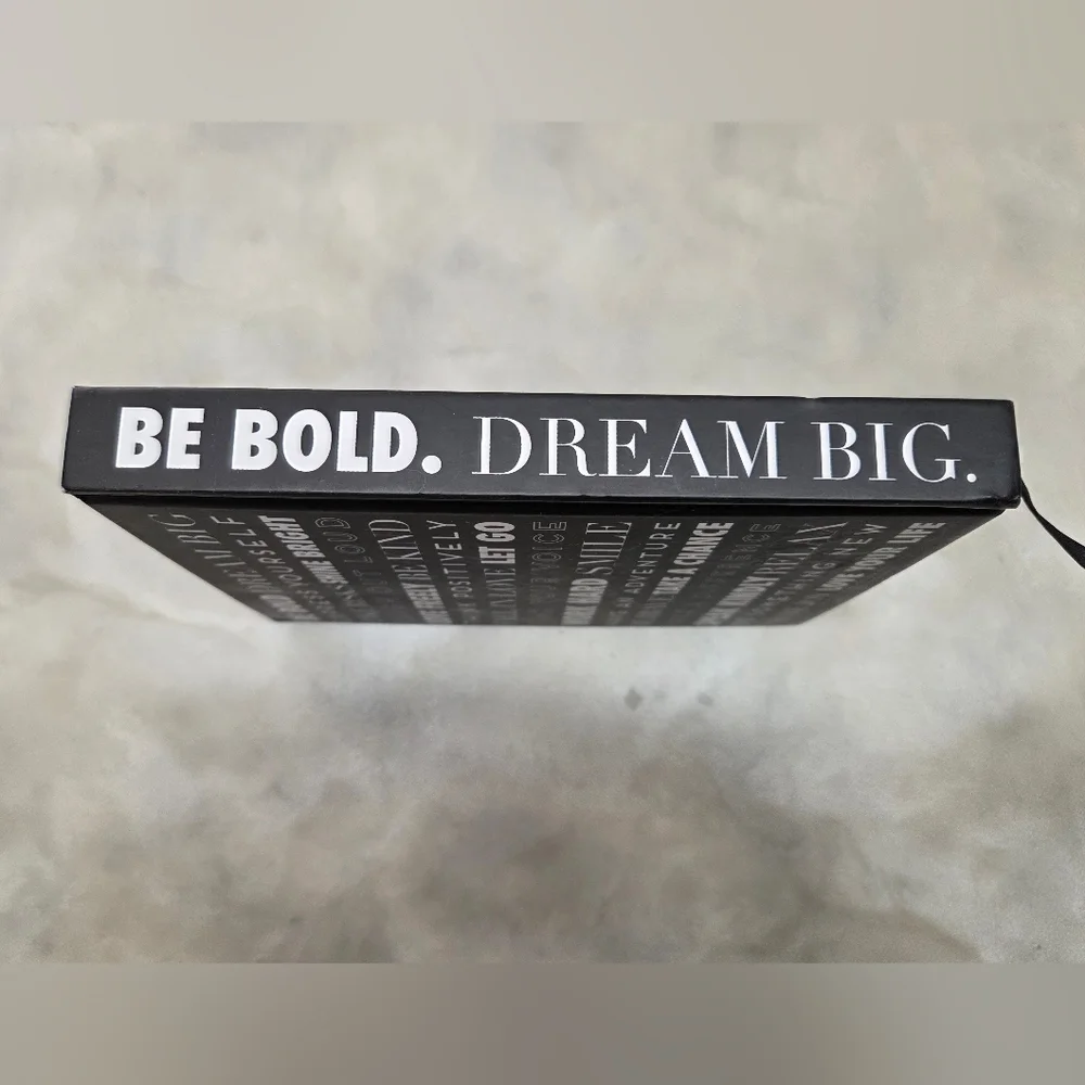 Black and Gold Motivational Journal With Blank Pages